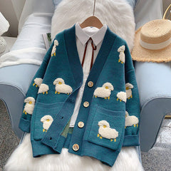Cute sheep sweater coat YV43920
