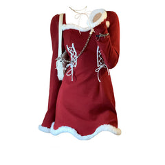 Christmas furry dress yv30508