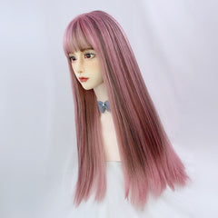 lolita pink highlight wig yv30703