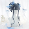 Lolita blue long roll wig yv42637