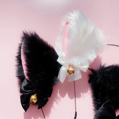Cute bell cat ears headband (three-piece suit) yv30925