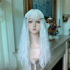 Fashion  white wool roll wig yv30434