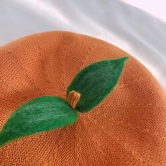 Cute peach beret yv30462