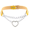 Punk love chain necklace yv42578