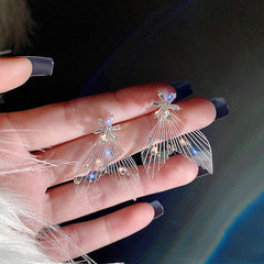 Transparent fishtail earrings yv30996