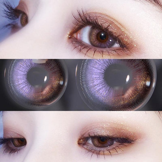 PURPLE CONTACT LENS (TWO PIECES) YV23903