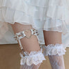 Lolita Lace Paint Socks+Love Leg Rings YV43474