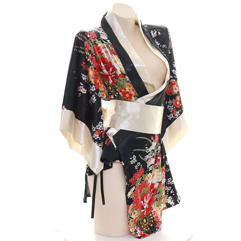 Japanese retro flower kimono yv30824