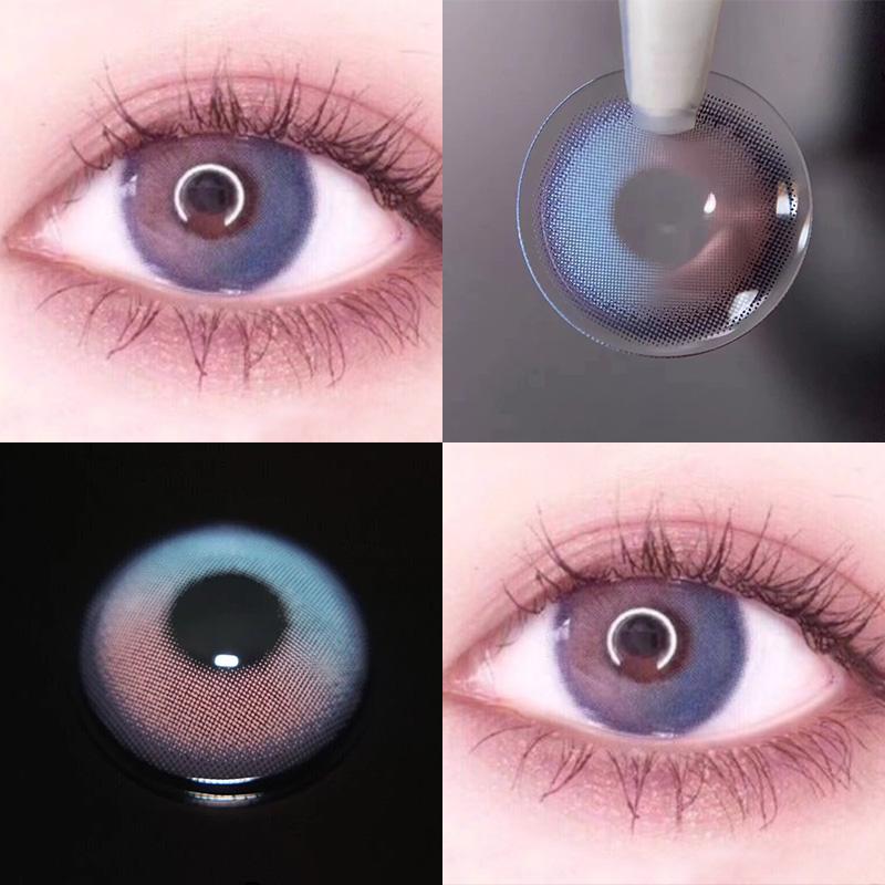 PINK BLUE CONTACT LENS (TWO PIECES) YV23435