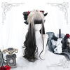 Lolita white black gradient curly hair YV43796
