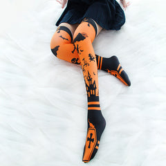 Halloween printed velvet socks yv30285