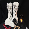 Punk thick-soled knight boots yv31343