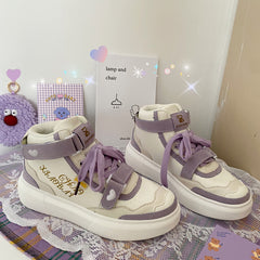 Rainbow high-top shoes YV30001