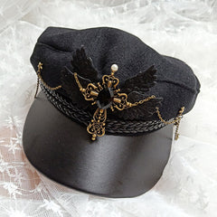 Lolita black beret YV43626