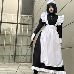 Lolita cosplay maid outfit dress yv30408