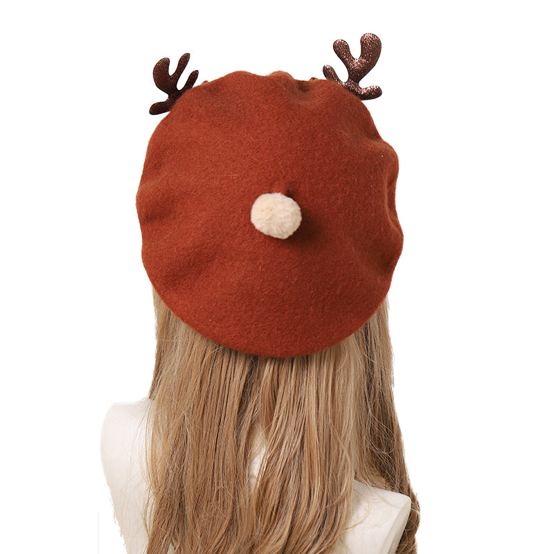 Christmas fawn lolita beret yv43370