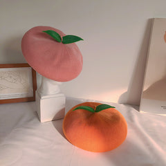 Cute peach beret yv30462