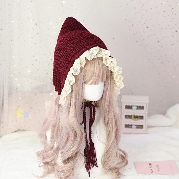 Cute lace tassel witch hat yv30442