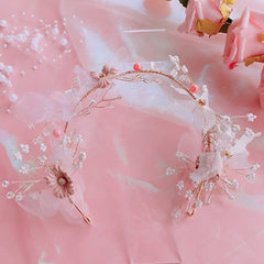 Cute flower pearl hair band hairpin YV43424