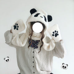 Cute bear ear hat scarf YV43568