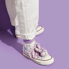 Xingdailu rabbit plus velvet hand-painted shoes yv43606