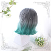 Cute gray-green wig yv42235