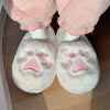 Cute cat claw cotton slippers yv31419