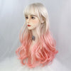 lolita gold pink gradient wig yv30356