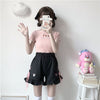 Lovely bow tie embroidery shorts YV43823