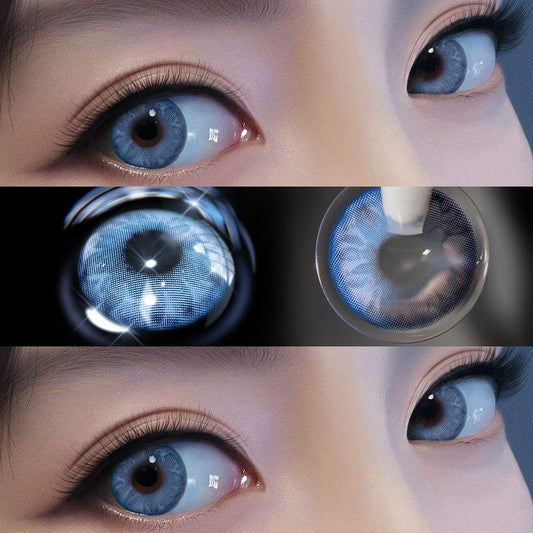 MASONRY BLUE CONTACT LENS (TWO PIECES) YC23538