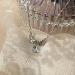 Angel Wings Moonstone Necklace yv30677