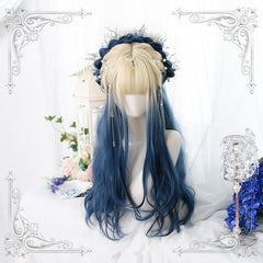 Harajuku Gentle Blue Curly Wig YV44534
