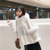 Cartoon cat plush and velvet jacket YV40848