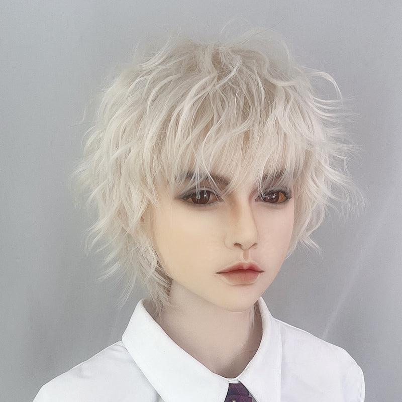 Japanese gay gold Short wig yv30823