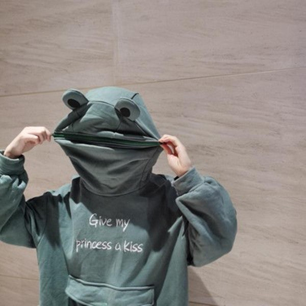 Cute frog hooded sweater YV43524
