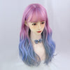 Unicorn pink blue gradient wig yv30222