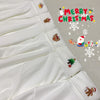 Christmas embroidered turtleneck top yv30479