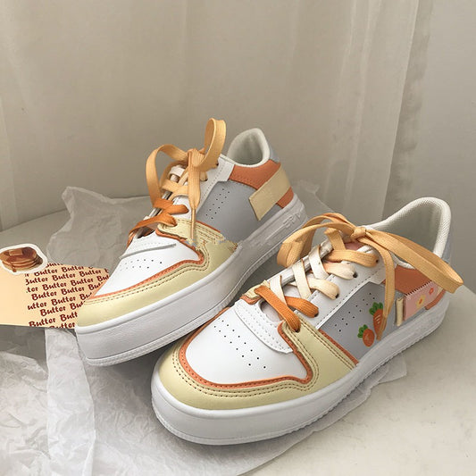 INS style carrot print sneakers YV44427