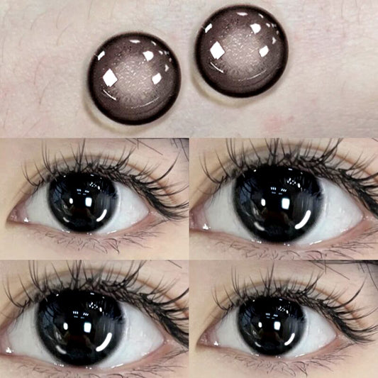 Black contact lenses (two pieces) YV46115