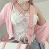 Lace Bow Sling Top yv30831