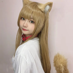 cosplay cat ear headband + cat tail yv30604