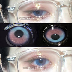 PINK BLUE CONTACT LENS (TWO PIECES) YV23435