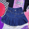 Japanese denim fishtail skirt yv30151