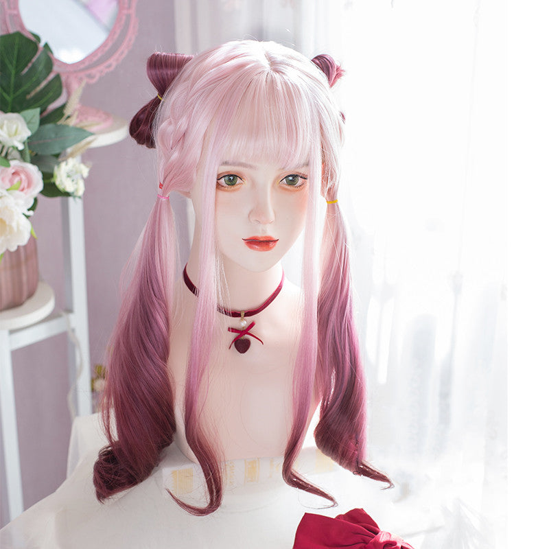 lolita pink gradient wig yv30502