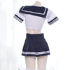 Dark blue + white sailor uniform suit YV43777