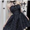 Dark Cross Lace Dress yv31247
