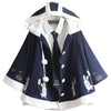 Japanese rabbit/antler cloak coat yv30441