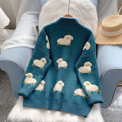 Cute sheep sweater coat YV43920