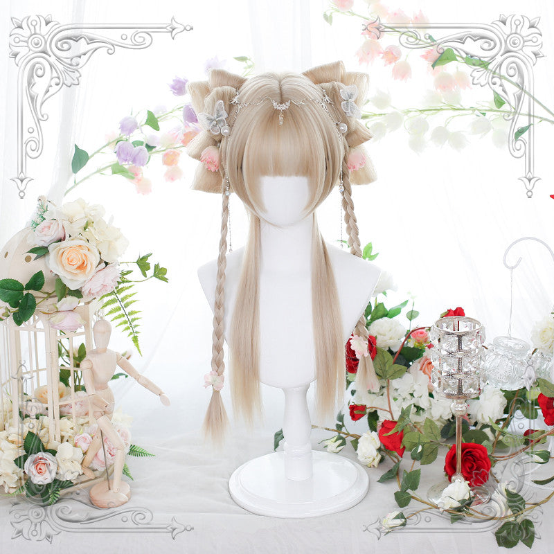 lolita golden mid-section wig yv31162