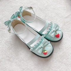 Lolita bow strawberry shoes yv42775